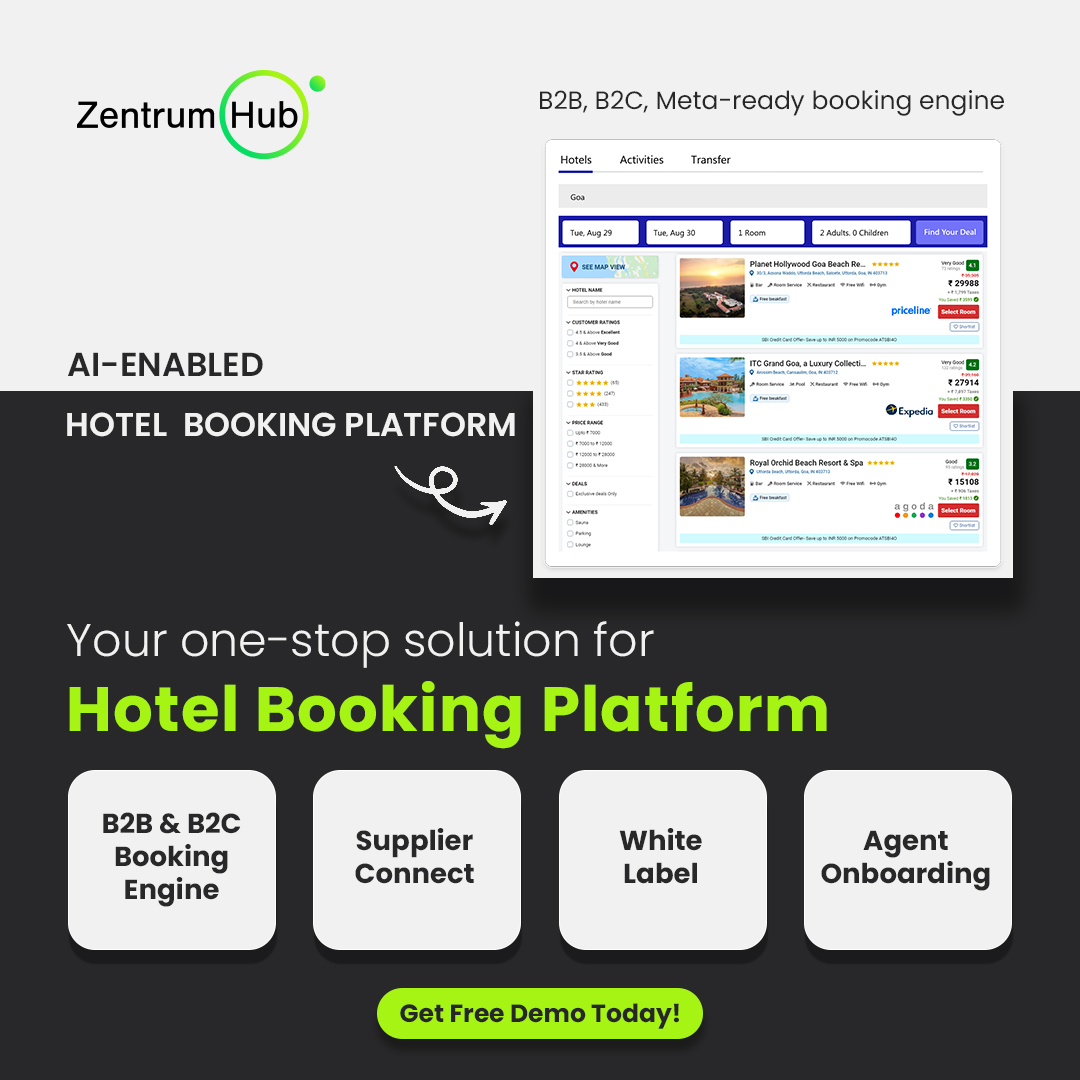 screenshot of Zentrum Booking Engine